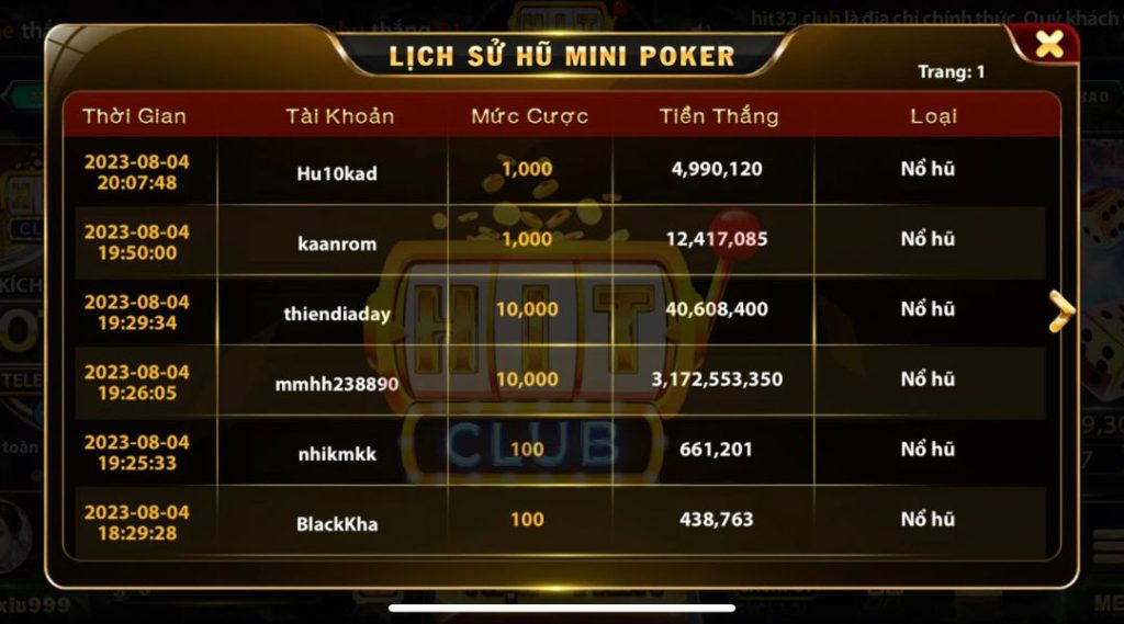 Cách chơi Mini Poker Hit Club