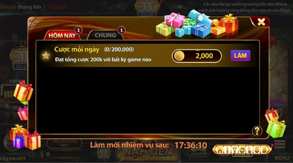 Cách nhận 50k Hitclub